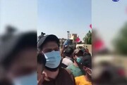 فیلم | تظاهرات عراقی‌ها مقابل سفارت عربستان در بغداد