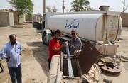 سرویس رسانی روزانه ۴۰۰ تانکر آب به مردم غیزانیه
