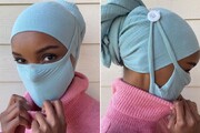 طراحی ماسک‌های مخصوص روسری توسط بانوی مسلمان اهل سومالی