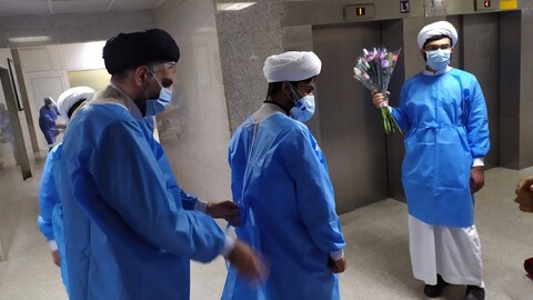 حضور جهادی طلاب در بیمارستان‌های هرمزگان