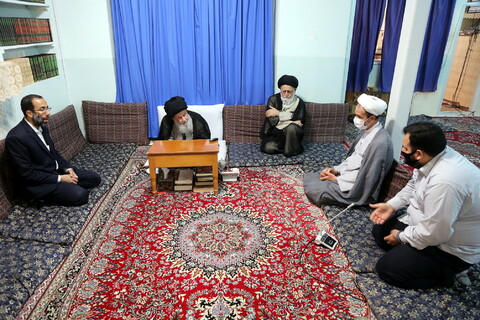 دیدار سخنگوی کمیسیون آموزش و تحقیقات مجلس شورای اسلامی با حضرت آیت الله علوی گرگانی