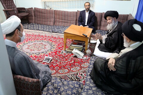 دیدار سخنگوی کمیسیون آموزش و تحقیقات مجلس شورای اسلامی با حضرت آیت الله علوی گرگانی