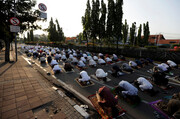 تصاویر/ برگزاری نماز عید قربان در سرتاسر جهان در سایه پروتکل های بهداشتی