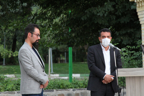 تصاویر / ادای احترام خبرنگاران همدانی به مقام شامخ شهدا