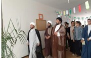 بازدید مدیر مدرسه علمیه دارالحکمه تهران از مدرسه امام رضا(ع) آبیک