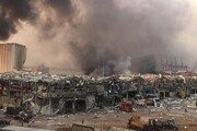 فیلم جدید از لحظه انفجار بسیار مهیب در بیروت لبنان
