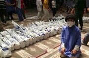 توزیع ۱۴۰۰۰ پرس غذا بین نیازمندان در مهرگان قزوین