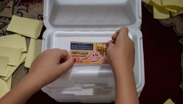 توزیع بیش از ۶۰ هزار پرس غذا اطعام علوی در دارالعباده