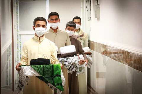 تصاویر/ آیین عمامه‌گذاری طلاب مدرسه علمیه الغدیر اهواز