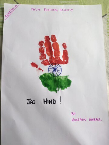 جشن یوم آزادی ہندوستان و عید مباہلہ پر ننھے بچوں کی ڈرائنگ