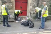 Mosque members in Beeston clean up church grounds