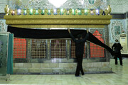 تصاویر/ مراسم سیاهپوشان آستان مقدس امامزاده حسین (ع) و چهار انبیاء در قزوین