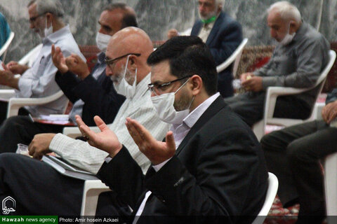 بالصور/ مؤتمر أئمة الجماعة وهيئة الأمناء وقادة قوات التعبئة بمناسبة اليوم العالمي للمساجد بمدينة همدان الإيرانية