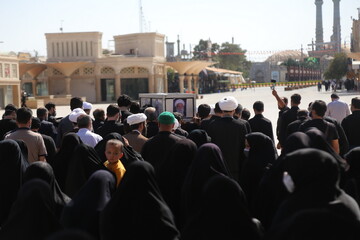 تصاویر/ تشییع  پیکر آیت الله یونس شریفی اشکوری در قم