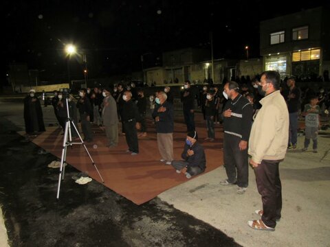 تصاویر/ مراسم شب دوم محرم در شهر «توپ آغاج» شهرستان بیجار