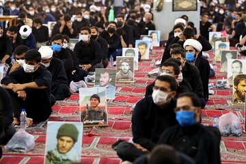 تصاویر/ مراسم عزاداری هیئت کف العباس(ع) در مصلای قم