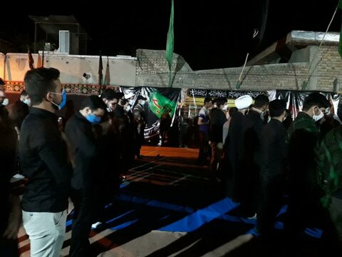 تصاویر/ برگزاری مراسم عزای حسینی در مدرسه علمیه امام باقر (ع) کامیاران