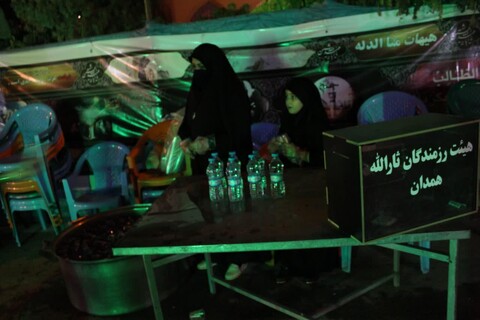 تصاویر/ مراسم عزاداری شب دوم محرم در محوطه حسینیه ثارالله همدان