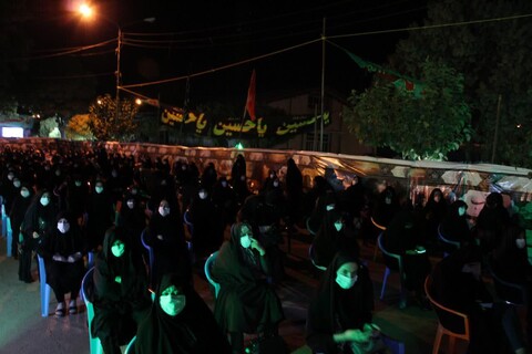 تصاویر/ مراسم عزاداری شب دوم محرم در محوطه حسینیه ثارالله همدان