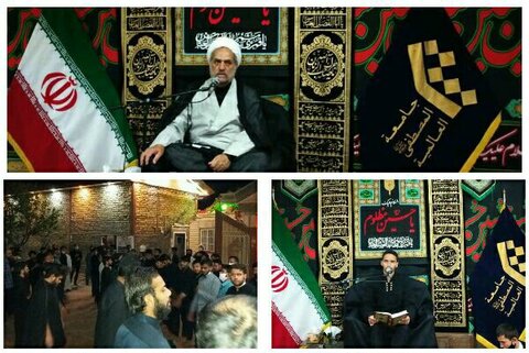 تصویر/ طلاب آشتیان کا شوشل دسٹنسنگ کے ساتھ "عشرہ مجالس" کا انعقاد