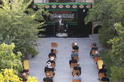تصاویر/  مراسم عزاداری روز هفتم محرم در مدرسه علمیه شیخ الاسلام قزوین