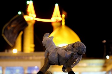 تصاویر/ حال و هوای حرم حضرت فاطمه معصومه(س) در شب هفتم محرم