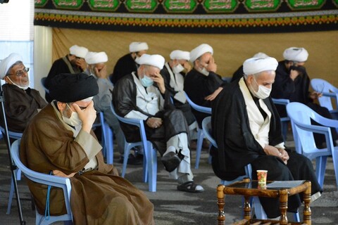 تصاویر/ مراسم عزاداری علما در دفتر امام جمعه ارومیه