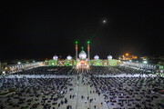 تصاویر / مراسم عزاداری شب تاسوعای حسینی در مسجد مقدس جمکران