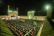 تصاویر/ مراسم سوگواری حسینی هیئت نوجوانان باران در مسجد جامع اصفهان