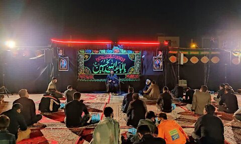 تصاویر/ مراسم اقامه عزای حسینی در هیات فاطمیون شهرستان قروه
