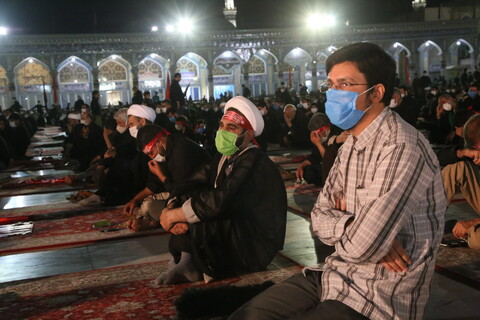 مراسم عزاداری شب تاسوعای حسینی در مسجد مقدس جمکران