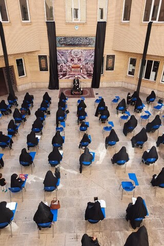 تصاویر/ مراسم عزاداری روز تاسوعا در مدرسه علمیه الزهرا (س) ارومیه