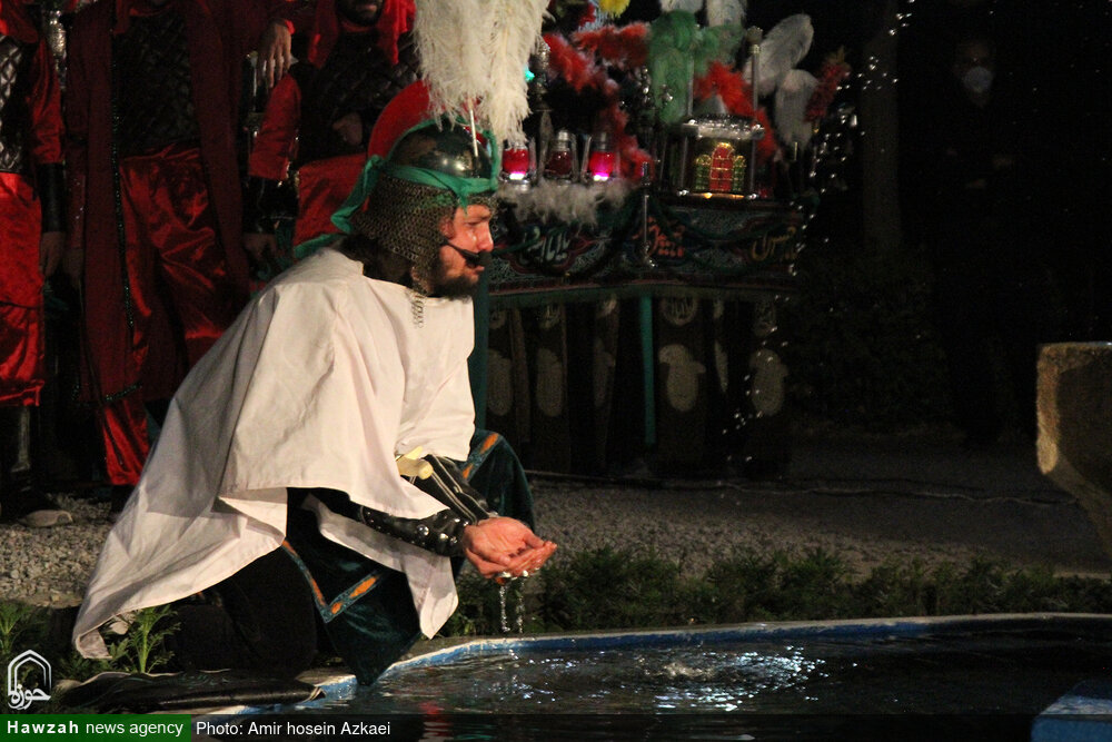 تصاویر/ آئین تعزیه‌خوانی شب تاسوعا در همدان