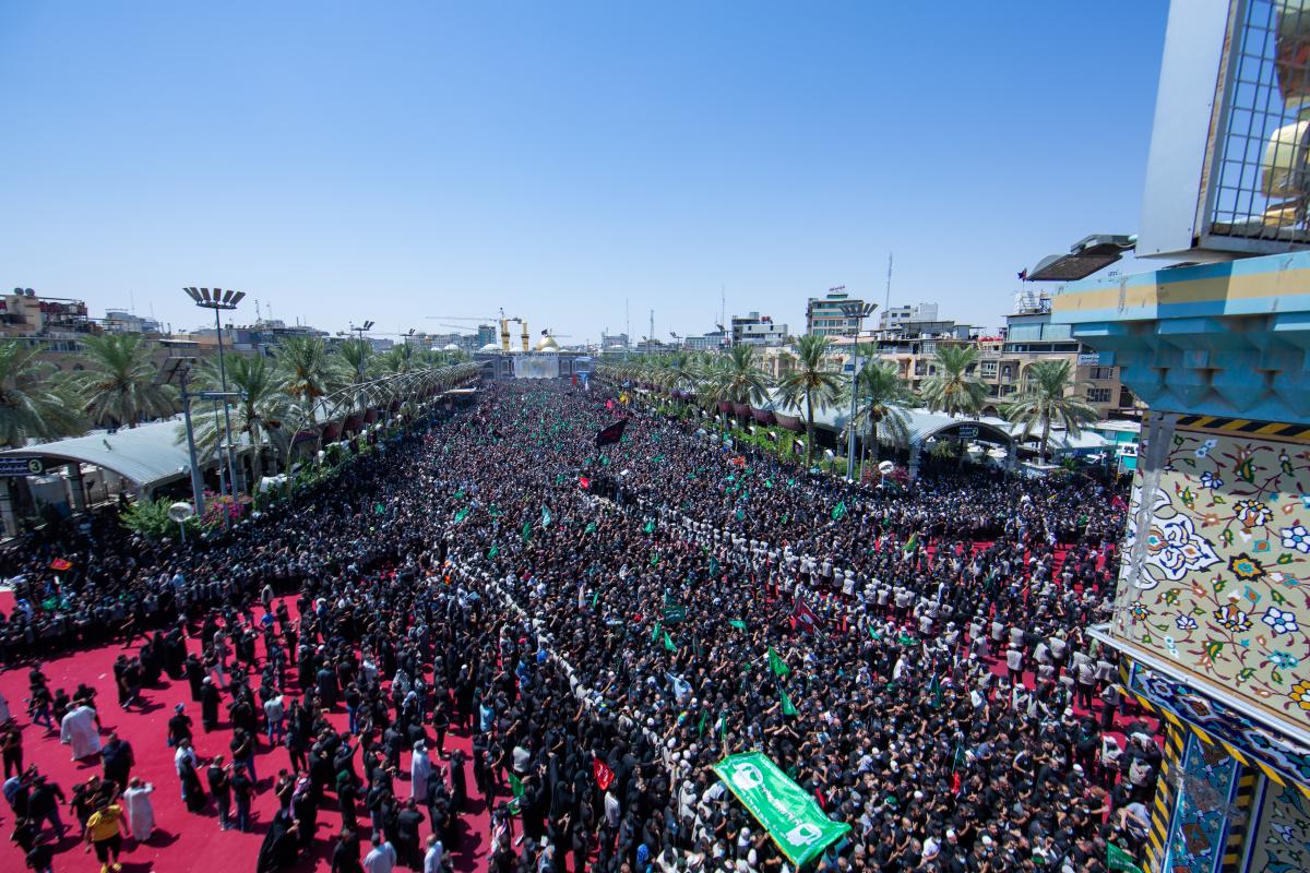 بالصور/ مراسيم احياء عزاء ركضة طويريج في كربلاء