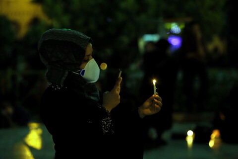 تصاویر/ آیین شمع روشن کردن در شام غریبان