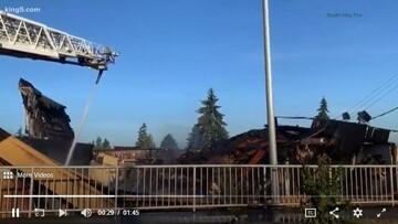 حریق گسترده در مسجدی در واشنگتن عمدی اعلام شد