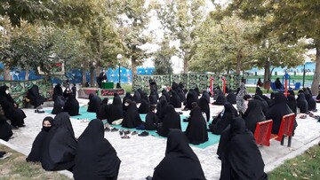 تصاویر/ مراسم عزاداری سید و سالار شهیدان در پارک بانوان بناب