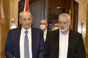 Lebanese speaker Berri receives Hamas chief in Beirut