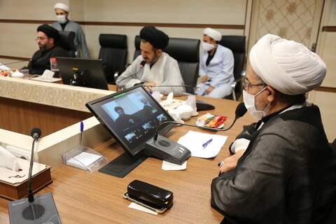 تصاویر/ نشست مجازی معاون آموزش حوزه با مدیران استانی