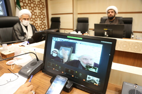 تصاویر/ نشست مجازی معاون آموزش حوزه با مدیران استانی