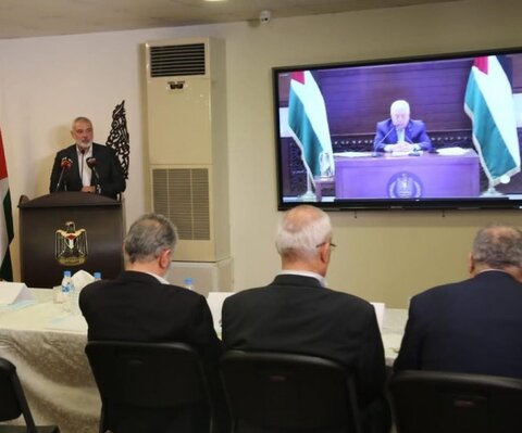 Secretary Generals of Palestinian factions in Ramallah and Beirut