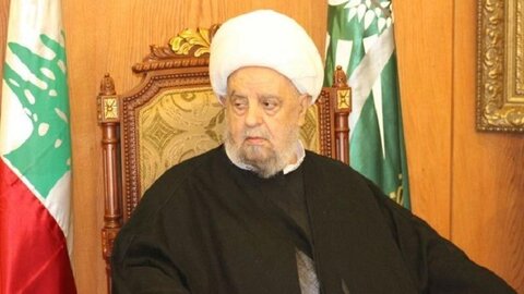 آیت الله عبد الامیر قبلان رئیس مجلس اعلای اسلامی شیعیان لبنان