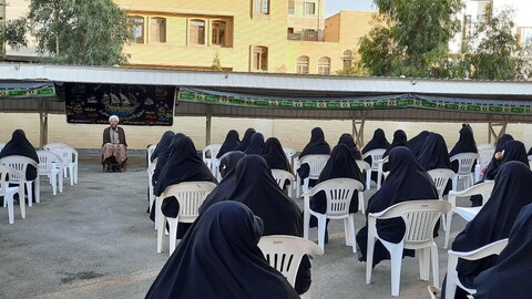 تصاویر/ آیین عزاداری هفتمین روز شهادت سیدالشهدا(ع) توسط طلاب خواهران سمنان