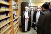 تصاویر/ اکران خصوصی مستند «تکیه گاه» در بازدید آیت الله اراکی از مرکز پژوهش‌های اسلامی رسانه