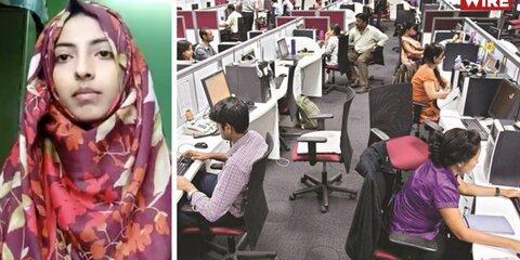 محرومیت از کار روزنامه نگار مسلمان در هند به خاطر حجاب