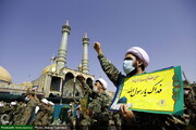 تصویر/ قم المقدسہ میں قرآن و رسول (ص) کی اہانت پر انقلابی عوام کا احتجاجی مظاہرہ