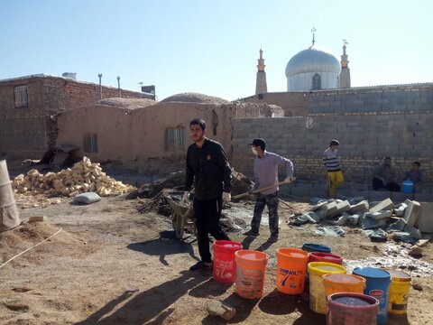 تصاویر/ ساخت منزل مسکونی محرومان توسط طلاب جهادی خراسان شمالی