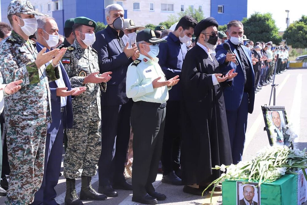 تشیع جنازه شهید محمدرضا سفیدی نسب