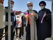 افتتاح نیروگاه خورشیدی امامزاده حلیمه خاتون(س) بوئین زهرا +عکس