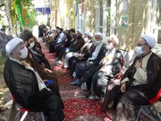 تصاویر / مراسم گرامیداشت هفته دفاع مقدس در مدرسه علمیه طالبیه تبریز